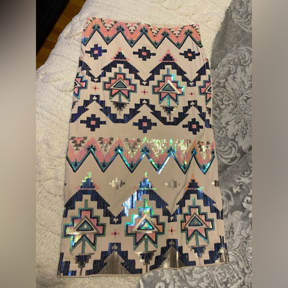 Express Sequin Skirt | size S NWT